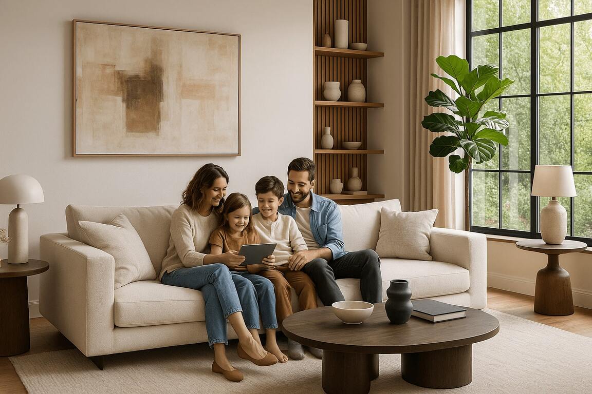 Elegant bedroom setup